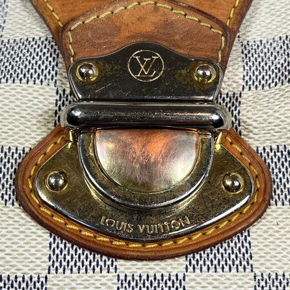 SOLD - Authentic 2012 Louis Vuitton Damier Azur Stresa MM Shoulder Bag - READ - Picture 4 of 16